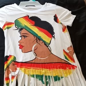 Long top with cut up bottom